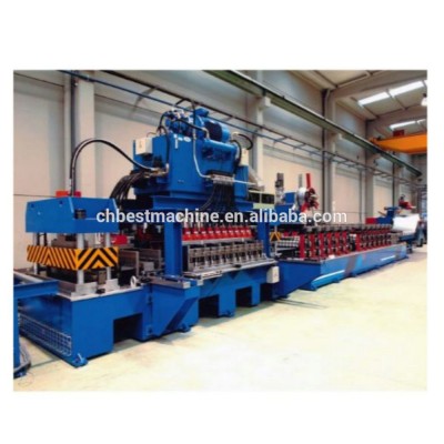 70T Galvanized Plate Steel Silo Roll Forming Machine For Steel Corrugated Sheet