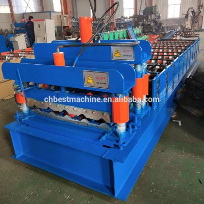 New Zinc Sheet Metal Roof Tile Roll Forming Making Machine