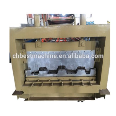 Galvanized Steel Composite Metal Decking Floor Roll Forming Machine