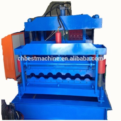 Best Metal Roof Tile Plate Roll Forming Machine PLC Control