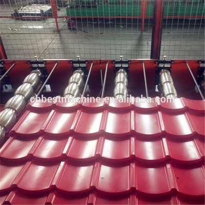 Aluminium Metal Roof Tile Roofing Sheet Roll Forming Machine Production Line