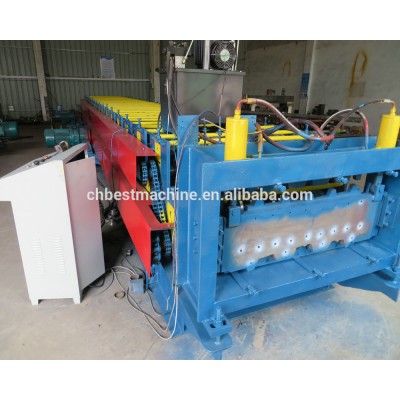 Galvanized and Galvalume Iron Decking Floor Roll Forming Machine