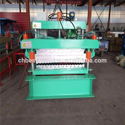 Double layer Building Material Corrugated Roofing Sheet Roll Forming Machine